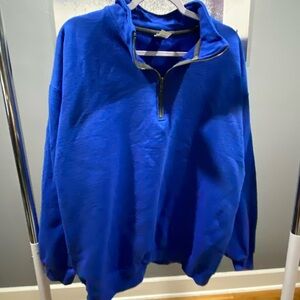 Gildan Men's Royal Blue Zip-Up Sweater